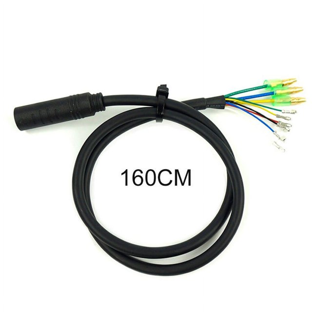 Câble d'Extension de Moteur Vélo Électrique 9 Broches pour Moteurs de Moyeu de Roue avant Arrière Bafang