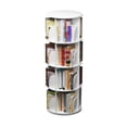 thumbnail image 2 of Intexca Bibliothèque en Bois Rotative à 4 Niveaux (Blanc), 2 of 6
