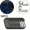 thumbnail image 4 of XZNGL Outdoor Plastic Carabiner D-Ring Key Chain Clip Hook Outdoor Buckle 10Pcs, 4 of 5
