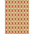 thumbnail image 1 of Ahgly Company Tapis d'Intérieur Rectangulaire Transitionnel Orange Lavable à la Machine, 7 Pieds x 9 Pieds, 1 of 7