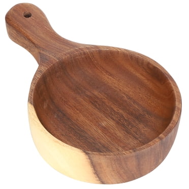 Wood Bowl, Handmade Durable   Serving Bowl  For Salads Pasta For Family For Cereals Nut Mixes Snacks