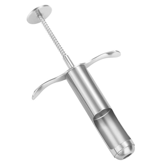 CAROOTU Stainless Steel Spring Jujube Pitter Cherry Olive Push Style Manual Seed Remover
