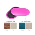 thumbnail image 4 of Unique Bargains Exercise Core Sliders, Oval Glider Discs with Feet Covers, Dual Sided, Home Gym, Pink, 4 of 6