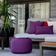 thumbnail image 2 of Pouf intérieur/extérieur Gouchee Home Soleil – Pouf mauve hydrofuge rembourré de billes de polystyrène, léger et résistant, pour terrasse, balcon ou salon, 2 of 6
