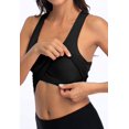 thumbnail image 3 of Charmo Crop Tank Tops for Women Built-in Shelf Bra Racerback Cotton Sports Crop Top 2 Pack, 3 of 6