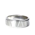 thumbnail image 2 of Mens 14K White Gold Greek Key Wedding Ring Band New, 2 of 2