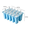 thumbnail image 2 of EINCcm Popsicles Molds, Silicone Ice Pop-Molds, Easy Release Ice Cream Mold, Reusable Popsicle Stick with for Homemade Popsicles & Ice Cream, Light Blue, 2 of 8