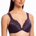 thumbnail image 3 of CHUANK Underwire Front Closure Bras for Women Black 34B, 3 of 3