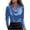 Navy, variant on Women'S Long Sleeve Tops Womens Temperament Solid Color Long Sleeve Round Collar Top/Shirt