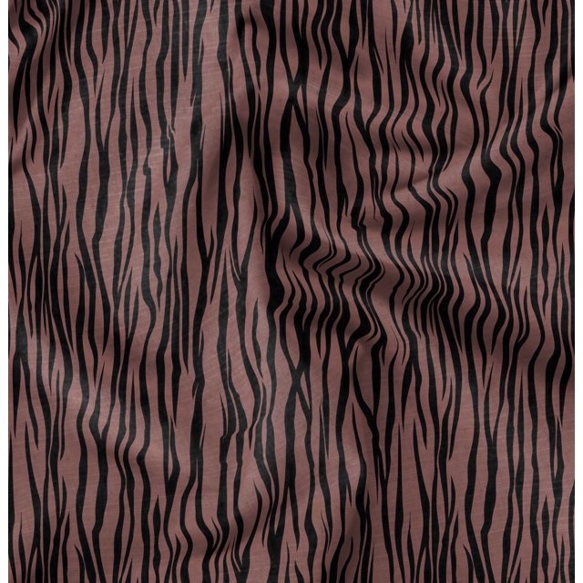 Soimoi Brown Rayon Crepe Fabric Wild Animal Skin Decor Fabric Printed BTY 46 Inch Wide