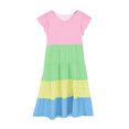 thumbnail image 4 of Plebaso Robes d'Été Décontractées pour Bébés Filles à Manches Volantées, Col Rond, Couleur Unie, Robe à Volants, Vêtements de Mode pour Filles, 4 of 5