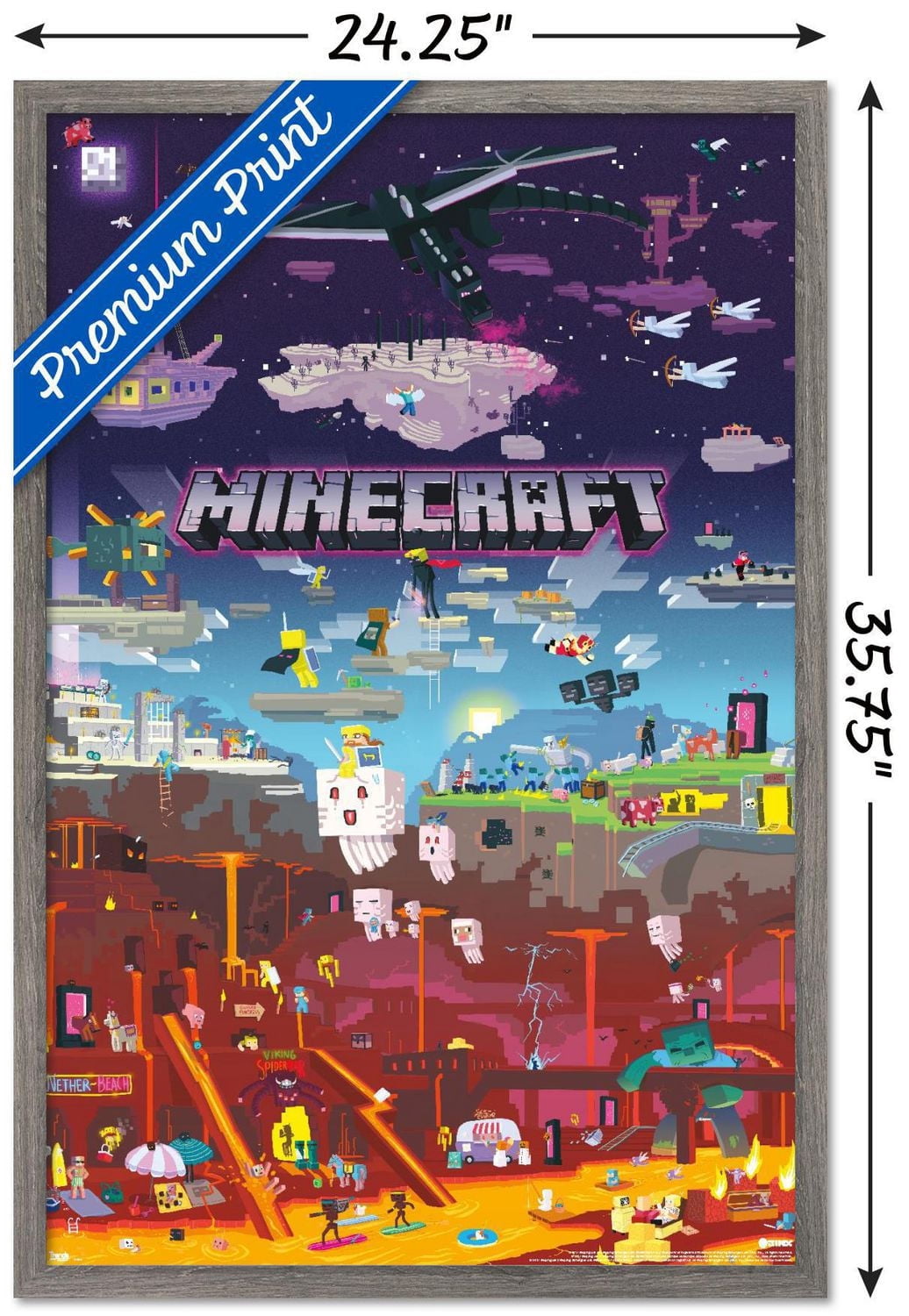 Minecraft - World Beyond Wall Poster