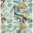 thumbnail image 1 of Soimoi Green polyester Crepe Fabric Mix Fruits Print Fabric by Yard 42 Inch Wide, 1 of 1