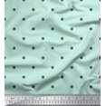 thumbnail image 1 of Soimoi Green polyester Crepe Fabric Polka Dots Print Sewing Fabric Yard 42 Inch Wide, 1 of 3