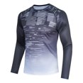 thumbnail image 1 of Mens Sun Shirts UV Protection Long Sleeve UPF 50+ Rash Guard Fishing Shirt Black XXL, 1 of 6