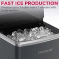 thumbnail image 4 of Frigidaire 26lbs. Countertop Bullet Ice Maker, Portable Ice Machine with Touch Controls, Grey, 4 of 14