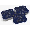 thumbnail image 4 of Inkdotpot Real Gold Foil Bracket Shape Paper Hang Tags Merry Christmas & Happy Text Favor Tags Pack Of 50, 4 of 7