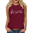 thumbnail image 1 of LSLJS Womens Tank Tops Independence Day Graphic Tank Tops Summer Casual Loose Tanks Music Vacation Tank, Womens Tank Tops, 1 of 4