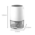 thumbnail image 2 of Mini Semiconductor Dehumidifier with Water Full Auto Shut-Off & Night Mode, 2 of 5