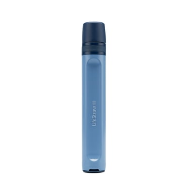 LifeStraw Personal Water Filter for Hiking, Camping, Travel, and Emergency Preparedness - Mountain Blue