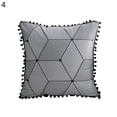 thumbnail image 2 of Opolski Simple Geometric Fringe Decorative Cushion Rectangle Tassel Soft Pillow Cover, 2 of 7