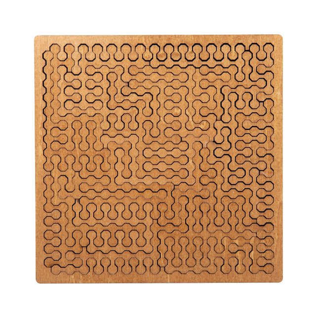 YoGold Casse-Têtes Plateau Fractal, Casse-Têtes en Bois Durs Difficiles Casse-Têtes en Bois pour Adultes, Portable Impossible Réflexion Inverse Stimulant Casse-Tête Sans Image D