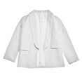 thumbnail image 3 of Veste de Costume Formelle à Col Châle Manches Longues pour Filles avec Poche Intérieure et Design Ouvert pour Enfants, 3 of 8