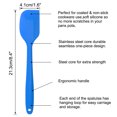 thumbnail image 2 of Unique Bargains 4 Pcs Kitchen Cooking Silicone Spatula Set Heat Resistant Turner Scraper Baking Utensils Orange Blue Purple Green, 2 of 7