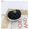 thumbnail image 1 of LinYooLi Mini Coin Wallet Pouch Pearl Handle Girls Shoulder Bag Princess Hand Bags Kids Purses Cute Childrens Heart-shaped Crossbody Bag, 1 of 6
