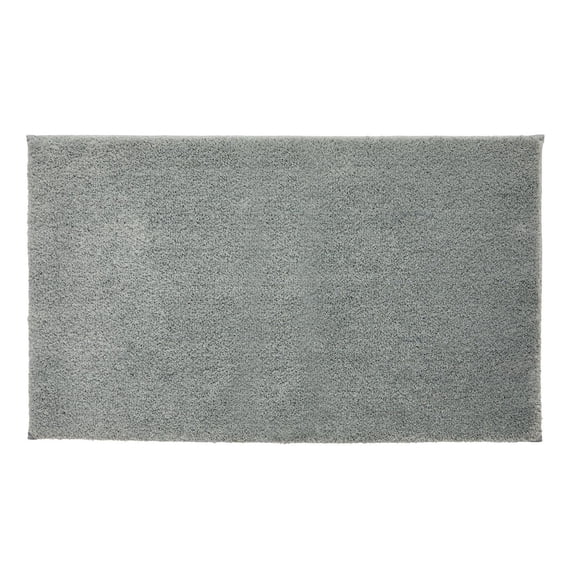 Better Homes & Gardens Ultra Soft Polyester Bath Rug, 20X34, Grey Flannel