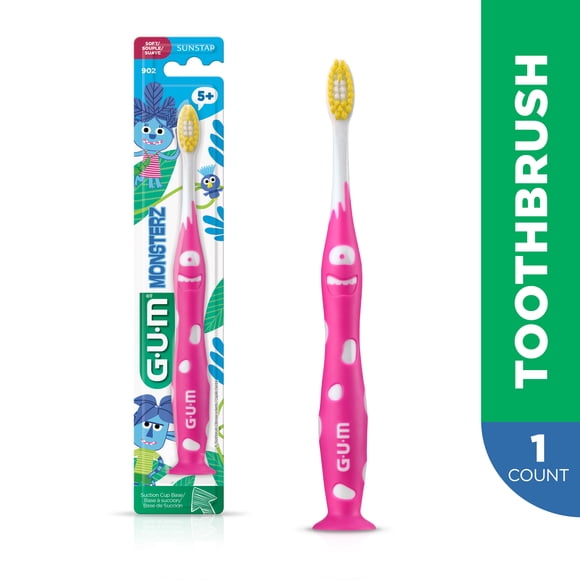 GUM® Juniors' Toothbrush, Ultra Soft Bristles, Ages 5+, 1 Count