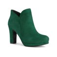 thumbnail image 1 of Unique Bargains Bottes à Talon Épais à Bout Rond pour Femmes, 1 of 8