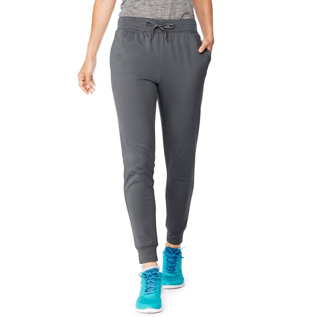 Hanes Womens Sport Performance Fleece Jogger Pants With Pockets, S