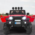 thumbnail image 3 of Gymax Electric Kids Ride On 12V Truck Car w/ MP3 Remote Control Red, 3 of 9
