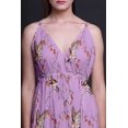 thumbnail image 2 of Bimba Robe Longue à Imprimé Floral pour Femmes, Bretelles Spaghetti, Col en V, Maxi, Tenue de Plage - Petit, 2 of 5