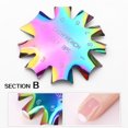 thumbnail image 1 of TopLLC Three-color Crystal French Nail Template Stainless Steel Color Template Modeling steel plate, 1 of 1