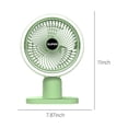 thumbnail image 2 of TopLLC With Night Light USB Desk Fan, Mini Fan Portable, 3Speeds Desktop Table Fan, Plug In Power Fan, Rotation Strong Wind, Quiet Personal Small Fan For Home Desktop on Clearance, 2 of 5