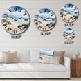 thumbnail image 4 of Designart "Dune Dreams Beach Photo I" Nautical & Beach Oversized Wall Clock, 4 of 6