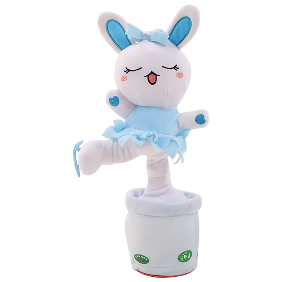Usloyux Singing And Dancing TalkingToy, Interactive Funny Repeater Plush Bunny, Electronic Music RecordingToyFor KidsChildrenBirthday Party Gifts, Imitates Your Voice With Hilarious Sound Effects
