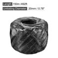 thumbnail image 2 of Unique Bargains Polyester Nylon Plastic Rope Twine Household Bundled for Packing,150m Length,Black, 2 of 4