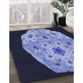 thumbnail image 3 of Ahgly Company Machine Washable Indoor Rectangle Transitional Sky Blue Area Rugs, 6' x 9', 3 of 7