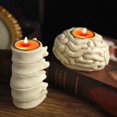 thumbnail image 4 of Clearance! Halloween Candle Holder Resin Gothic Candle Halloween Table Decorations Tea Light Candle Holder Halloween Party Centerpiece Halloween Dinner Table Decorations, 4 of 6
