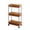 Orange, variant on Weloille Transparent Acrylic Three-Tier Storage Trolley, 1 Piece, Rolling Design for Easy Movement, Ideal for Kitchen, Bathroom Organization