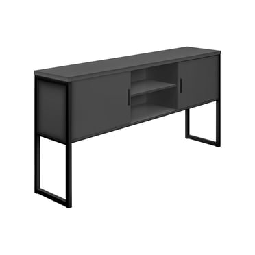 Monarch Specialties Huche De Bureau, 72"l, Travail, Portes De Stockage, Travail, Qualité Commerciale, Stratifié Blanc, Métal Argenté, Contemporain