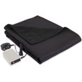 thumbnail image 1 of Serta MicroFleece Battery Electric Heated Warming Throw Blanket Black, 1 of 1