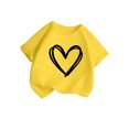 thumbnail image 3 of WEAIXIMIUNG T-Shirt Fille d'Anniversaire Enfants 4T Fille Mignonne Graphique Col Rond Manches Courtes Tee Été Décontracté T-Shirt 160, 3 of 6