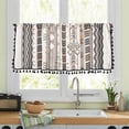 thumbnail image 4 of Valances for Windows Kitchen Curtains - Window Blackout Short Pole Pocket Curtain Panel, Suitable for Small Windows, Bathrooms, Basements Window Curtain Panels, 4 of 7