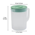 thumbnail image 3 of Dvruxg Plastic Pitcher with Lid, Perfect for Mixing Hot/Cold Beverages, Juice, Lemonade, Ice Tea, Water Jug, 3 of 5
