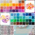 thumbnail image 4 of Jetcloudlive 1977Pcs Pony Beads Kit for Bracelet Making 64 Colors 9mm Kandi Beads Set Plastic Pony Beads Bulk with 375pcs Letter Beads Elastic String DIY Bracelets Jewelry Beads, 4 of 11