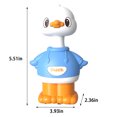 thumbnail image 3 of Blue Duckling Push Powered Crawling Imitate Toy For Small Children Toddler Walking, 3 of 7